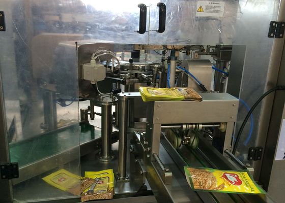 กระเป๋า 1000 มล เครื่องบรรจุหมุน 5KW เครื่องบรรจุกระเป๋ายืนหมุน